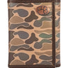 Clemson Tigers Men's Trifold Old School Camo Leather Wallet. Gift For Clemson Fan. Quality Full Grain Leather With Antique Copper Logo.