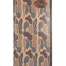 FSU Seminoles Men's Secretary Old School Camo Leather Wallet. Gift For FSU Noles Fan. Quality Full Grain Leather With Antique Copper Logo