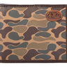 Ole Miss Rebels Men's Bifold Old School Camo Leather Wallet. Gift For Ole Miss Fan. Quality Full Grain Leather With Antique Copper Logo.