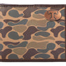 Tennessee Vols Men's Bifold Old School Camo Leather Wallet. Gift For Vols Fan. Quality Full Grain Leather With Antique Copper Logo.