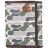 Tennessee Vols Men's Trifold Old School Camo Leather Wallet. Gift For Vols Fan. Quality Full Grain Leather With Antique Copper Logo.