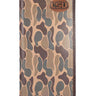 LSU Tigers Men's Secretary Old School Camo Leather Wallet. Gift For LSU Fan. Quality Full Grain Leather With Antique Copper Logo