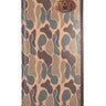 Auburn Tigers Men's Secretary Old School Camo Leather Wallet. Gift For War Eagle Fan. Quality Full Grain Leather With Antique Copper Logo