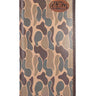 Ole Miss Rebels Men's Secretary Old School Camo Leather Wallet. Gift For Ole Miss Fan. Quality Full Grain Leather With Antique Copper Logo