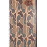 USC Gamecock Men's Secretary Old School Camo Leather Wallet. Gift For USC Carolina Fan. Quality Full Grain Leather With Antique Copper Logo