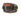 Clemson Tigers Men's Collegiate Stadium Collection Woven Ribbon Belt. Brown Full Grain Leather Tabs, Roller Buckle and Cotton Webbing.