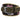 USC Gamecocks Men's Collegiate Stadium Collection Woven Ribbon Belt. Brown Full Grain Leather Tabs, Roller Buckle and Cotton Webbing.