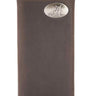 Alabama Crimson Tide Men's Collegiate Secretary Leather Wallet. Long Roll Tide Wallet. Alabama Roper Wallet. Bama Gift. Silver Concho Emblem
