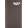 Clemson Tigers Men's Collegiate Secretary Leather Wallet. Clemson Long Wallet. Tigers Roper Wallet. Clemson Gift. Silver Concho Emblem