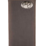 Clemson Tigers Men's Collegiate Secretary Leather Wallet. Clemson Long Wallet. Tigers Roper Wallet. Clemson Gift. Silver Concho Emblem