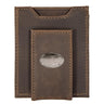Georgia Southern Eagles Men's Collegiate Magnetic Front Pocket Leather Wallet. Eagles Wallet. GA Southern Slim Wallet. Silver Concho Emblem