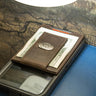 South Carolina Gamecocks Men's Collegiate Magnetic Front Pocket Leather Wallet. USC Wallet. Carolina Slim Wallet. Silver Concho Emblem
