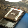 South Carolina Gamecocks Men's Collegiate Magnetic Front Pocket Leather Wallet. USC Wallet. Carolina Slim Wallet. Silver Concho Emblem