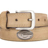 Georgia Bulldogs Men's Collegiate Leather Belt. Dawgs Gift. Georgia Merch. Crazy-horse With Metal Emblem Conchos. Outdoor Rugged Belt.