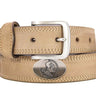 Florida State Seminoles Men's Collegiate Leather Belt. Noles Gift. FSU Merch. Crazy-horse With Metal Emblem Conchos. FSU Outdoor Rugged Belt