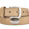 Texas Longhorns Men's Collegiate Leather Belt. UT Longhorns Merch. Crazy-horse With Metal Emblem Conchos. Texas Outdoor Rugged Belt.
