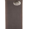 NCS Wolfpack Men's Collegiate Secretary Leather Wallet. NCS Long Wallet. Wolfpack Roper Wallet. North Carolina Gift. Silver Concho Emblem