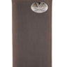 Virginia Cavaliers Men's Collegiate Secretary Leather Wallet. UVA Long Wallet. Cavaliers Roper Wallet. Virginia Gift. Silver Concho Emblem