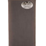 Virginia Cavaliers Men's Collegiate Secretary Leather Wallet. UVA Long Wallet. Cavaliers Roper Wallet. Virginia Gift. Silver Concho Emblem