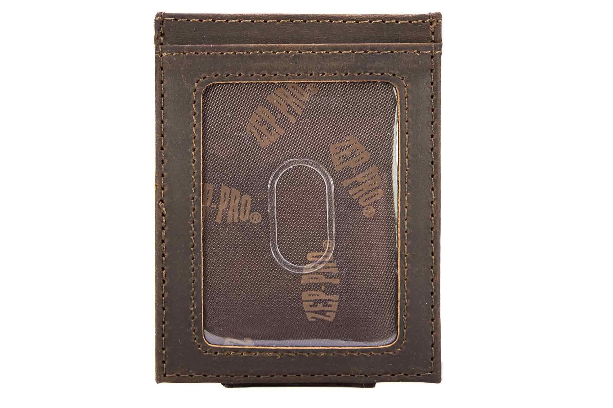 Virginia Tech Hokies Men's Collegiate Magnetic Front Pocket Leather Wallet. Hokies Wallet. VT Slim Wallet. Silver Concho Emblem