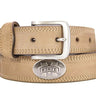 Mississippi State Bulldogs Men's Collegiate Leather Belt. MSU Merch. Crazy-horse With Metal Emblem Conchos. MSU Outdoor Rugged Belt.