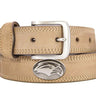 Southern Miss Eagles Men's Collegiate Leather Belt. USM Merch. Crazy-horse With Metal Emblem Conchos. Southern Miss Outdoor Rugged Belt.