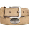 Tennessee Vols Men's Collegiate Leather Belt. Vols Merch. Crazy-horse With Metal Emblem Conchos. Tennessee Outdoor Rugged Belt.