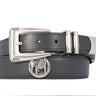 Georgia Uga Men's Dressy Leather Belt. Georgia Gift. UGA Dawgs Merch. Uga Gift Croc Pattern. Smooth Full Grain Finish. Metal Emblem Conchos.
