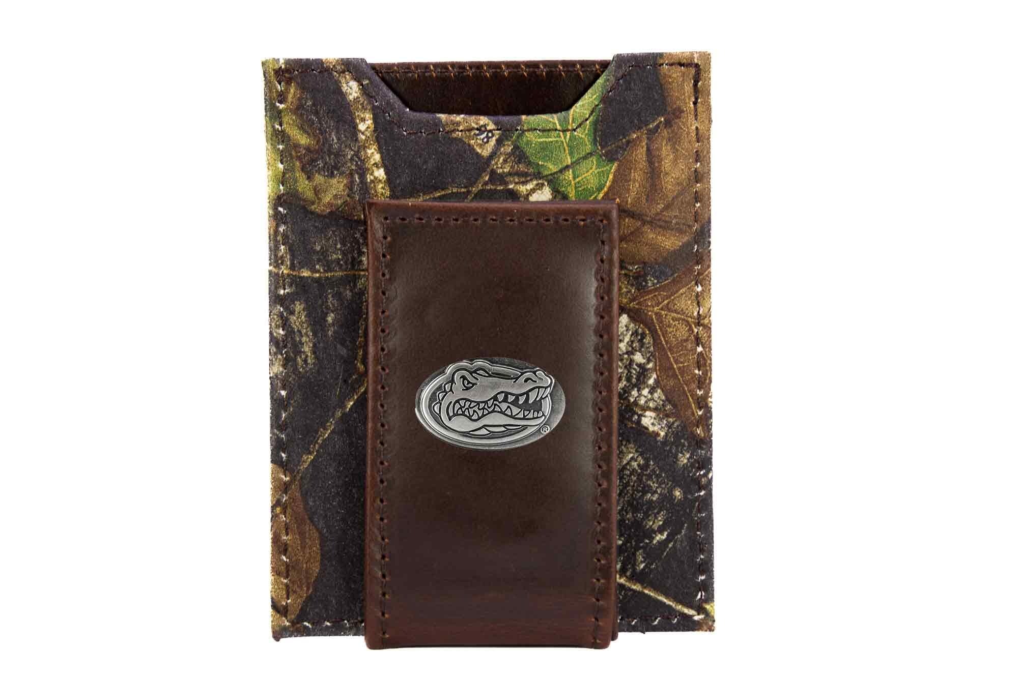 Florida Gators Mossy Oak Wallets. Bifold Pass-case. Classic Trifold. Tall Secretary. Mossy Oak Break-up Pattern. Leather Nylon Combo.