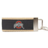 Ohio State Buckeyes Collegiate Woven Ribbon Key Chain. OSU Key Fob. Buckeyes Gift. Brass Clasp and O-Ring.