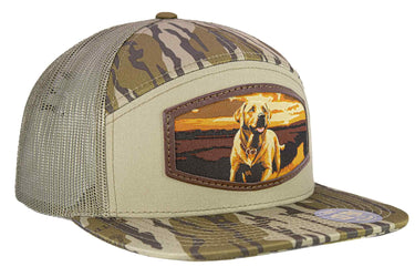 Lab Woven Patch Old School Camo Hat. 7-Panel Modern Flat Bill Cap. Richardson 168 Trucker Snapback Hat. Zep-Pro Trucker Hat. Yellow Lab Cap