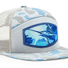 Marlin Woven Patch Old School Camo Hat. 7-Panel Modern Flat Bill Cap. Richardson 168 Trucker Snapback Hat. Zep-Pro Trucker Hat. Fishing Cap