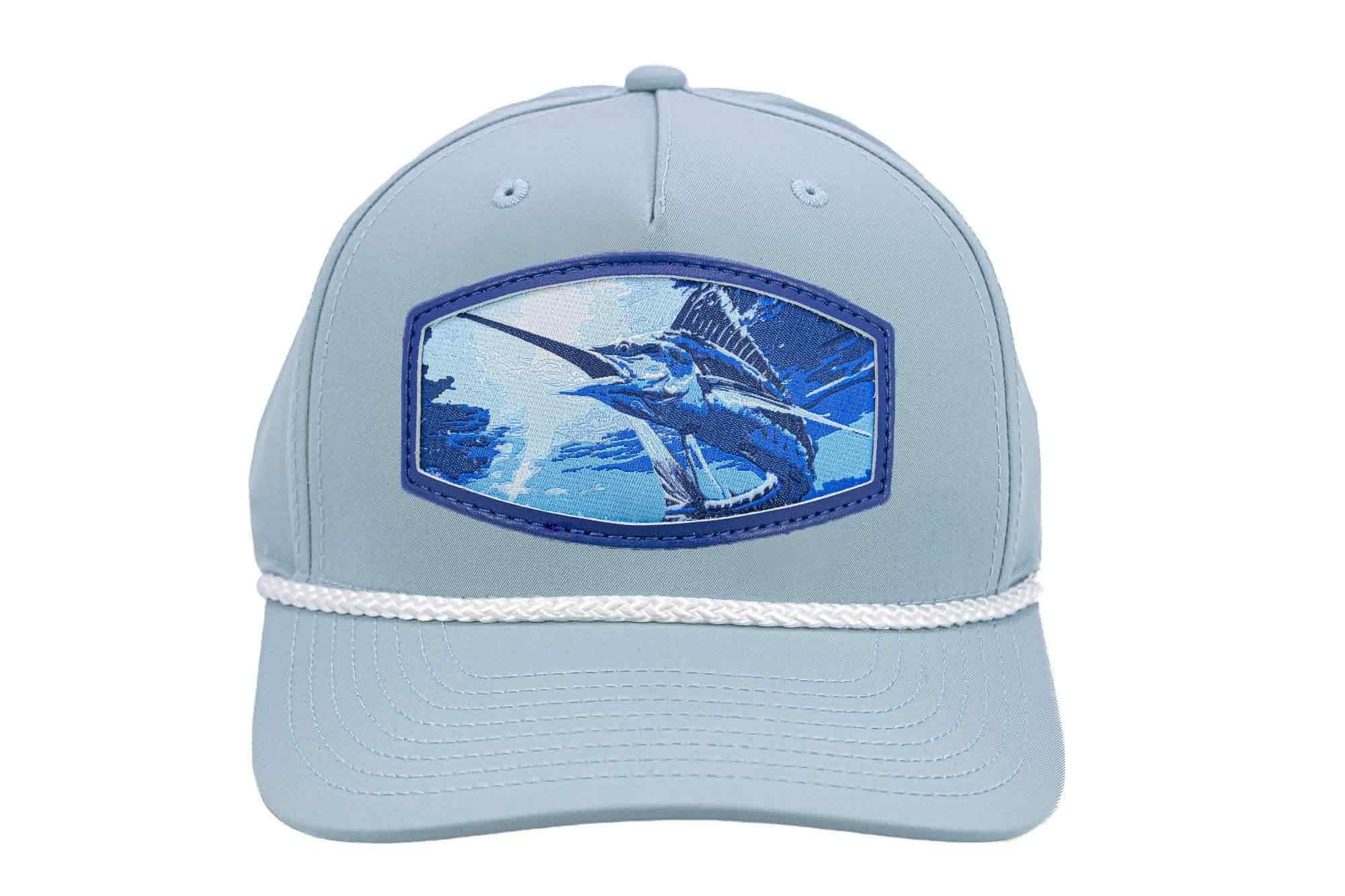 Marlin Woven Patch Rope Hat. 5-Panel Modern Flat Bill Cap. Richardson Golf Snapback Cap. Zep-Pro Trucker Hat. Marlin Cap. Fishing Merch