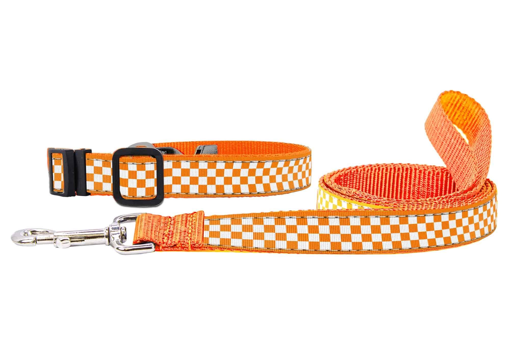 Tennessee Vols Collegiate Woven Ribbon Dog Collar. Pet Lead. Adjustable Nylon Webbing. Snap Buckle and D-ring. Swivel Bolt Snap.