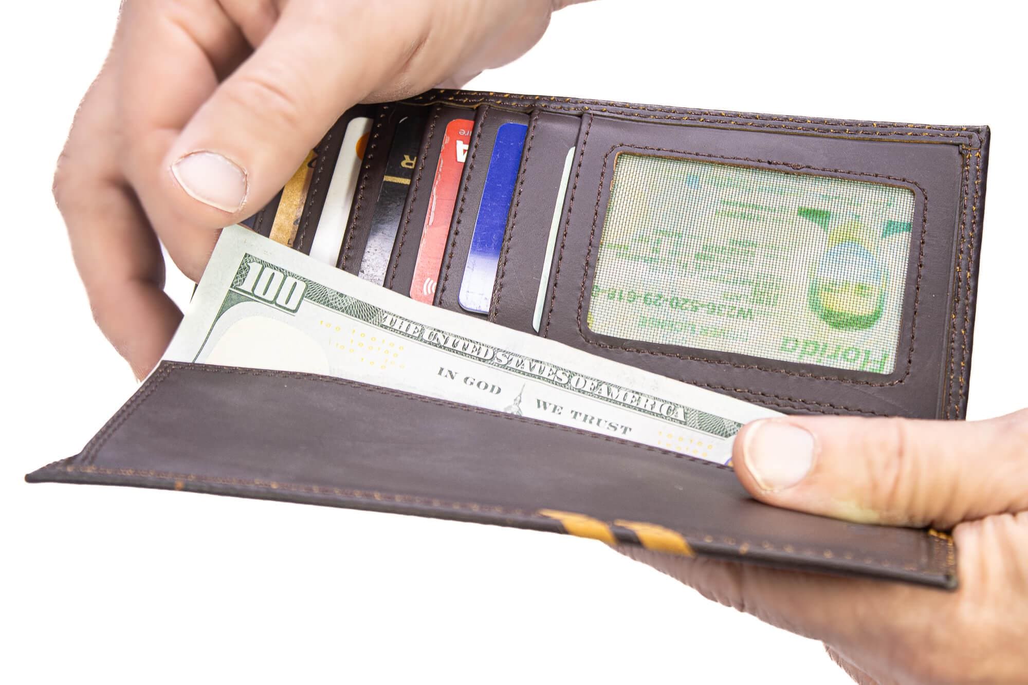 SC Palmetto Moon Men's Embossed Leather Wallet. SC Palmetto Trifold. Carolina Secretary. Brown Collegiate Wallet. Palmetto Athletic Print.