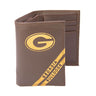 Georgia Bulldogs Men's Embossed Leather Wallet. UGA Dawgs Trifold. Georgia Secretary. Brown Collegiate Wallet. Bulldogs Athletic Print.
