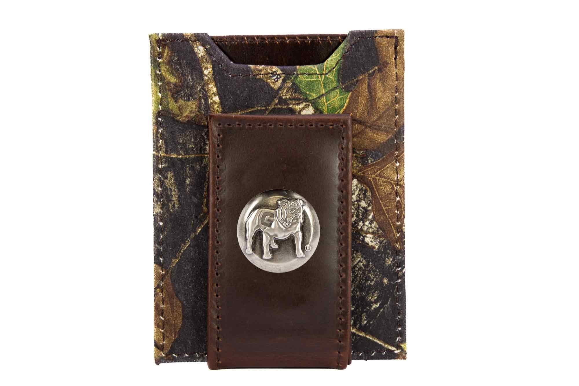 Georgia Bulldogs Mossy Oak Wallets. Bifold Pass-case. Classic Trifold. Tall Secretary. Mossy Oak Break-up Pattern. Leather Nylon Combo. Uga