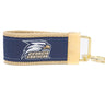 Georgia Southern Eagles Collegiate Woven Ribbon Key Chain. GSU Key Fob. GSU Eagles Gift. GATA Key Ring. Brass Clasp and O-Ring.