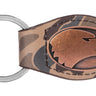 Georgia Southern Eagles Oval Camo Leather Key Fob. Split Ring and Durable Stitching. Collegiate Key Chain Gift. Old School Camo Key Chain.