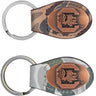 USC Gamecocks Oval Camo Leather Key Fob. Split Ring and Durable Stitching. Perfect Collegiate Key Chain Gift. Old School Camo Key Chain.