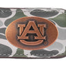 Auburn Tigers Camo Leather Money Clip. Full Grain Leather With Antique Copper Logo. Old School Camo Print. Perfect Grad Gift.
