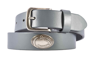 Penn State Nitanny Lions Men's Collegiate Brown Leather Concho Belt.