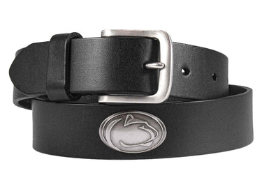 Penn State Nitanny Lions Men's Collegiate Brown Leather Concho Belt.