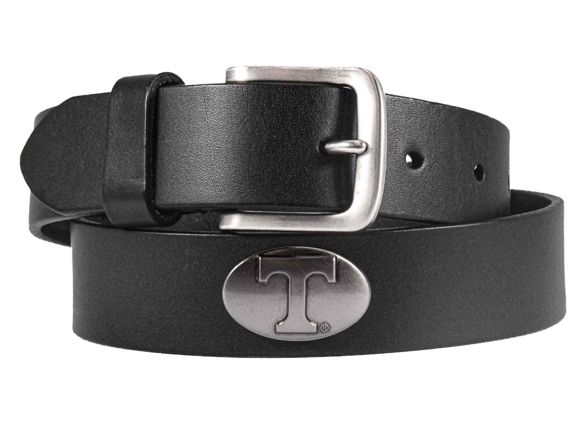 Tennessee Vols Men's Collegiate Brown Leather Concho Belt.