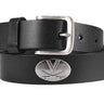 Virginia Cavaliers Men's Collegiate Brown Leather Concho Belt.
