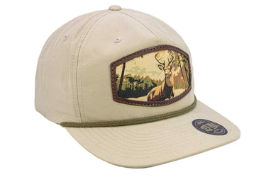 Buck Woven Patch Rope Hat. 5-Panel Modern Flat Bill Cap. Richardson Golf Snapback Cap. Zep-Pro Trucker Hat. Whitetail Deer. Hunting Merch
