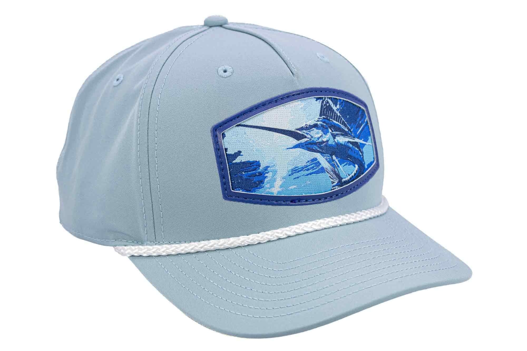 Marlin Woven Patch Rope Hat. 5-Panel Modern Flat Bill Cap. Richardson Golf Snapback Cap. Zep-Pro Trucker Hat. Marlin Cap. Fishing Merch
