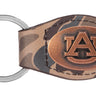Auburn Tigers Oval Camo Leather Key Fob. Split Ring and Durable Stitching. Perfect Collegiate Key Chain Gift. Old School Camo Key Chain.