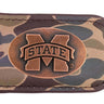 Mississippi State Bulldogs Camo Leather Money Clip. Full Grain Leather With Antique Copper Logo. Old School Camo Print. Perfect Grad Gift.