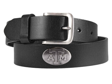 Texas A&M Aggies Men's Collegiate Brown Leather Concho Belt.